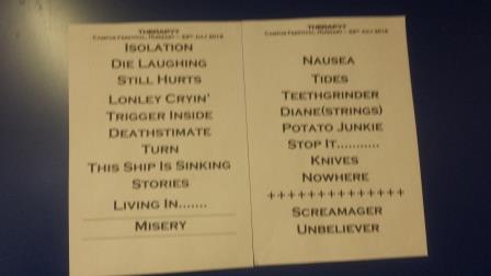 Hungary pic 3 set list